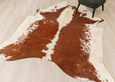 Hereford Brown And White Cowhide Rug (Size: 240 x 210 CM) CHR1918